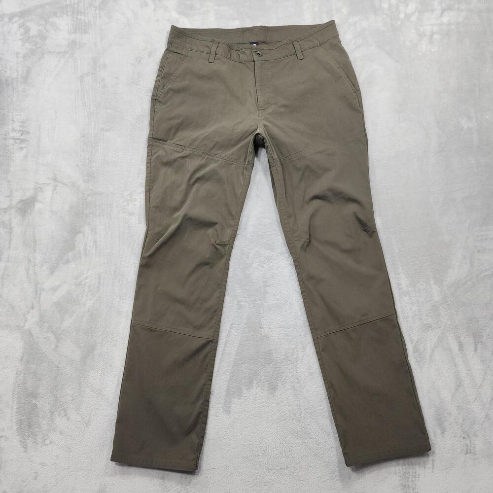 Mountain Hardwear Pants Mens 36x31* Green Lined Hiking Zip Pocket Outdoor Trail
